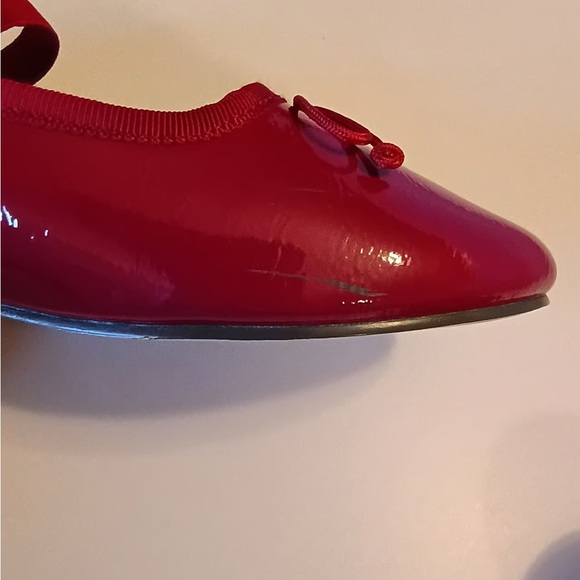 Girls red ballet flats - Picture 4 of 6